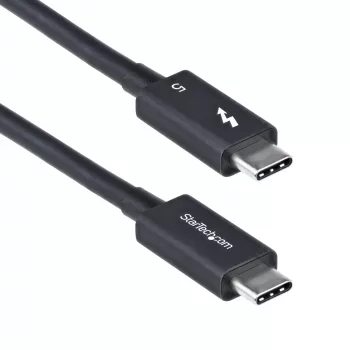 StarTech.com 2.6ft (80cm) Thunderbolt 5 Kabel, 80 Gbit/s/ bis zu 120 Gbit/s, 240 W PD, 8K 60 Hz, zertifiziertes Thunderbolt-Kabel – kompatibel mit Thunderbolt 4/USB4/USB-C