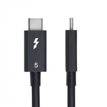 StarTech.com 2.6ft (80cm) Thunderbolt 5 Kabel, 80 Gbit/s/ bis zu 120 Gbit/s, 240 W PD, 8K 60 Hz, zertifiziertes Thunderbolt-Kabel – kompatibel mit Thunderbolt 4/USB4/USB-C