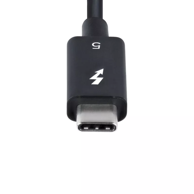 StarTech.com 2.6ft (80cm) Thunderbolt 5 Kabel, 80 Gbit/s/ bis zu 120 Gbit/s, 240 W PD, 8K 60 Hz, zertifiziertes Thunderbolt-Kabel – kompatibel mit Thunderbolt 4/USB4/USB-C