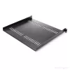 StarTech.com 1U Server Rack Shelf – Universal Vented Rack Mount Cantilever Tray für 19 Zoll Netzwerk-Equipment-Rack & Schrank – Hochbelastbarer Stahl – Tragfähigkeit 44lb/20kg – 16 Zoll tiefes Regal, Schwarz