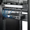 StarTech.com 1U Server Rack Shelf – Universal Vented Rack Mount Cantilever Tray für 19 Zoll Netzwerk-Equipment-Rack & Schrank – Hochbelastbarer Stahl – Tragfähigkeit 44lb/20kg – 16 Zoll tiefes Regal, Schwarz