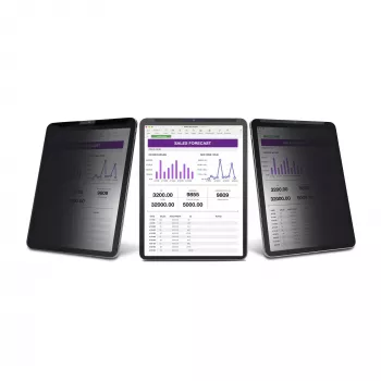StarTech.com 4-Wege-Blickschutzfolie für 12,9-Zoll iPad Pro, 3. Gen. und neuer, für Hoch-/Querformat, touchfähig, +/- 30° Blickwinkel, blockiert bis zu 51 % blaues Licht, matt