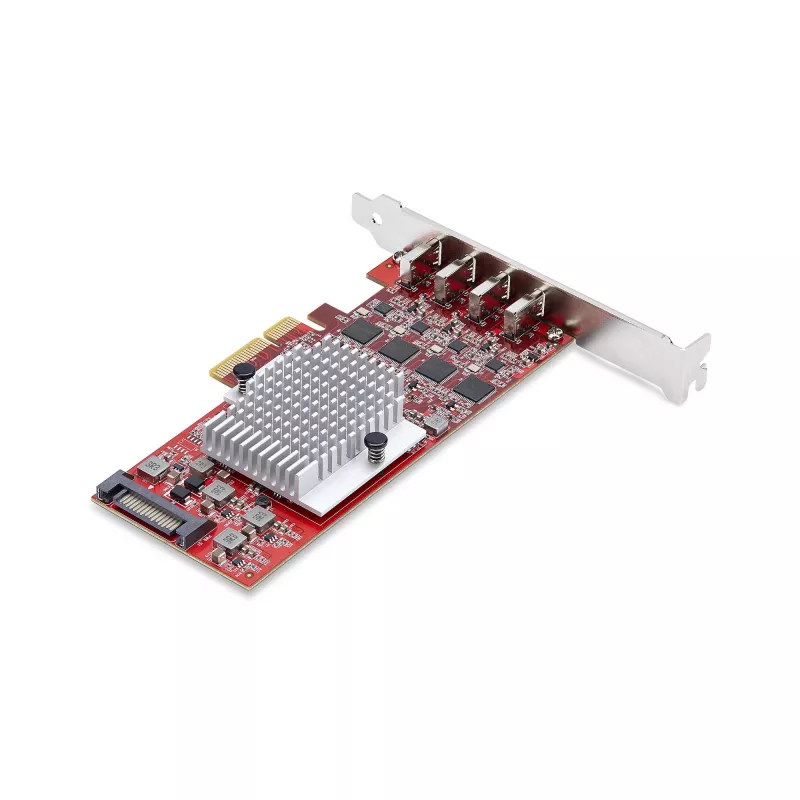 StarTech.com 4-Port USB Type-C PCIe Karte, USB 3.2 10Gbps, USB-C PCI Express Erweiterungskarte, 4x unabhängige USB-Controller, Windows/Linux/macOS, TAA-konform