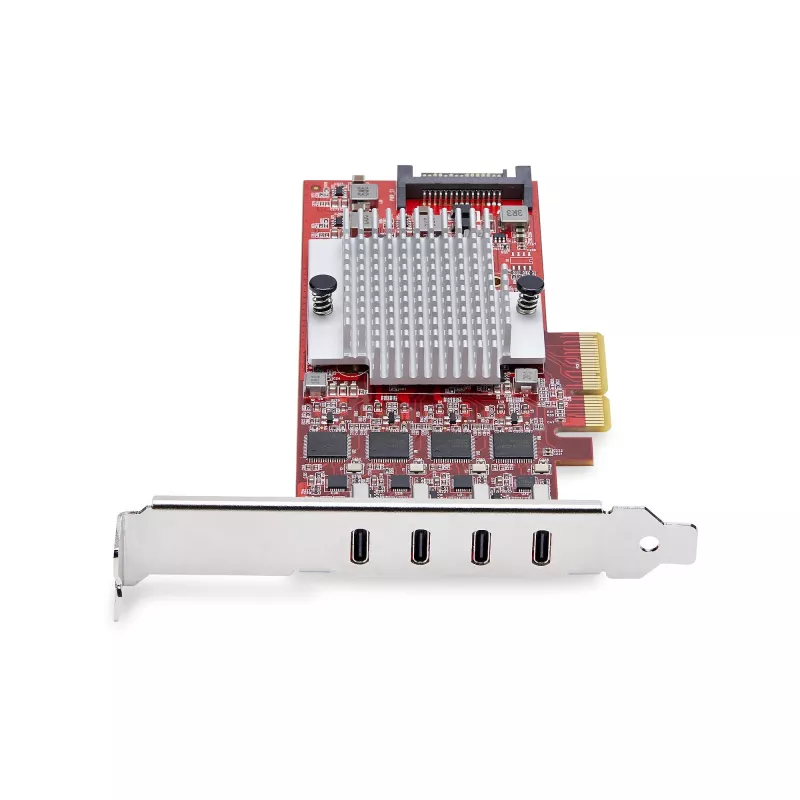 StarTech.com 4-Port USB Type-C PCIe Karte, USB 3.2 10Gbps, USB-C PCI Express Erweiterungskarte, 4x unabhängige USB-Controller, Windows/Linux/macOS, TAA-konform