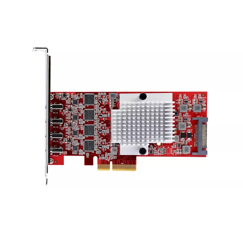 StarTech.com 4-Port USB Type-C PCIe Karte, USB 3.2 10Gbps, USB-C PCI Express Erweiterungskarte, 4x unabhängige USB-Controller, Windows/Linux/macOS, TAA-konform