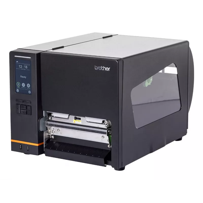 Brother TJ6421TN Etikettendrucker Thermodirekt / Thermotransfer Farbe 203 x 300 DPI 304,8 mm/s Kabelgebunden Ethernet LAN WLAN Bluetooth