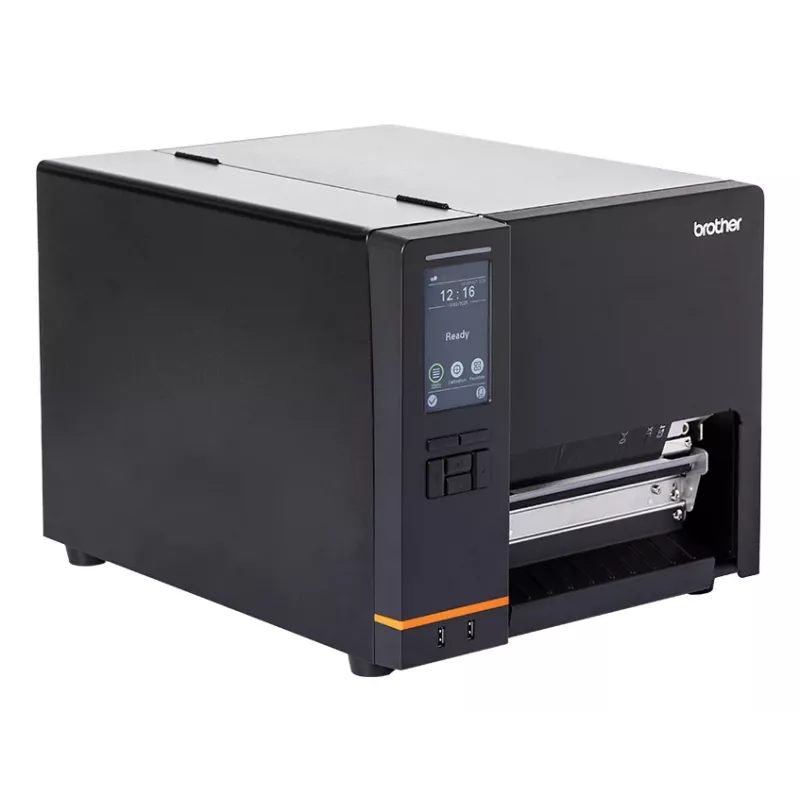 Brother TJ6421TN Etikettendrucker Thermodirekt / Thermotransfer Farbe 203 x 300 DPI 304,8 mm/s Kabelgebunden Ethernet LAN WLAN Bluetooth