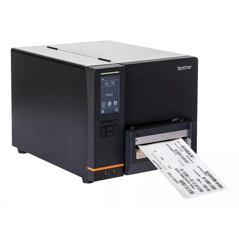 Brother TJ6421TN Etikettendrucker Thermodirekt / Thermotransfer Farbe 203 x 300 DPI 304,8 mm/s Kabelgebunden Ethernet LAN WLAN Bluetooth