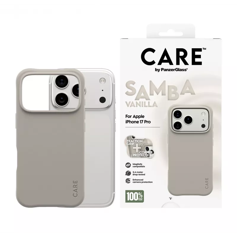 Cover PanzerGlass CARE by modische Hülle Samba Vanilla MagSafe iPhone 17 Pro