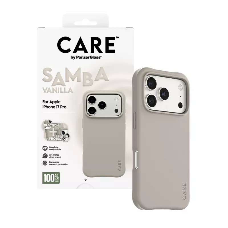 Cover PanzerGlass CARE by modische Hülle Samba Vanilla MagSafe iPhone 17 Pro