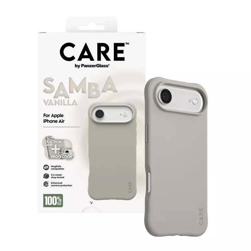 Cover PanzerGlass CARE by modische Hülle Samba Vanilla MagSafe iPhone 17 Air