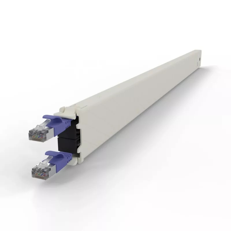 PATCHBOX.one / Kassette / 30HE / STP / Violett, 1,8 m, Cat6a, U/FTP (STP), RJ-45, RJ-45, Violett