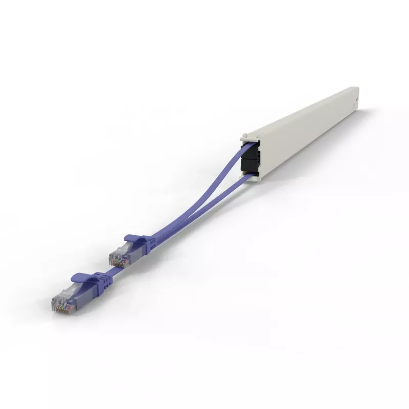 PATCHBOX.one / Kassette / 46HE / UTP / Violett, 2,5 m, Cat6a, U/UTP (UTP), RJ-45, RJ-45, Violett