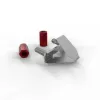 Schrauben & Muttern PATCHBOX dvmnt50RD M6 Aluminium Stahl 50 Stk.