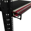 Kabelmanagement-Panel PATCHBOX Patchcatch Solo 24er-Pack Schwarz Rot