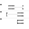 Kabelmanagement-Panel PATCHBOX Patchcatch Solo 24er-Pack Schwarz Rot