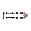 Kabelmanagement-Panel PATCHBOX Patchcatch Solo 24er-Pack Schwarz Rot