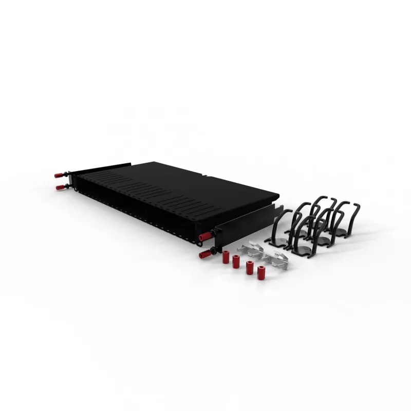 Kabelmanagement-Panel PATCHBOX One PONEFRAME 19 Zoll Schwarz