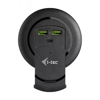 Ladegerät i-tec Einbau-Tisch-Schnellladegerät USB-C PD 3.0 + 3x USB 3.0 QC3.0 96 W
