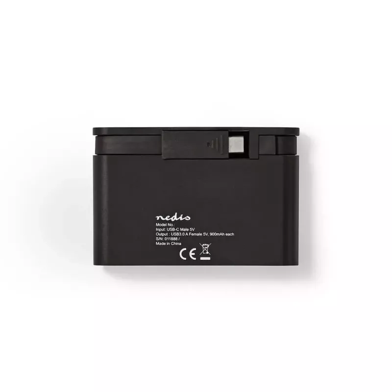 USB Hub Nedis TCARF200BK USB 3.2 Gen 1 Type-C Schwarz