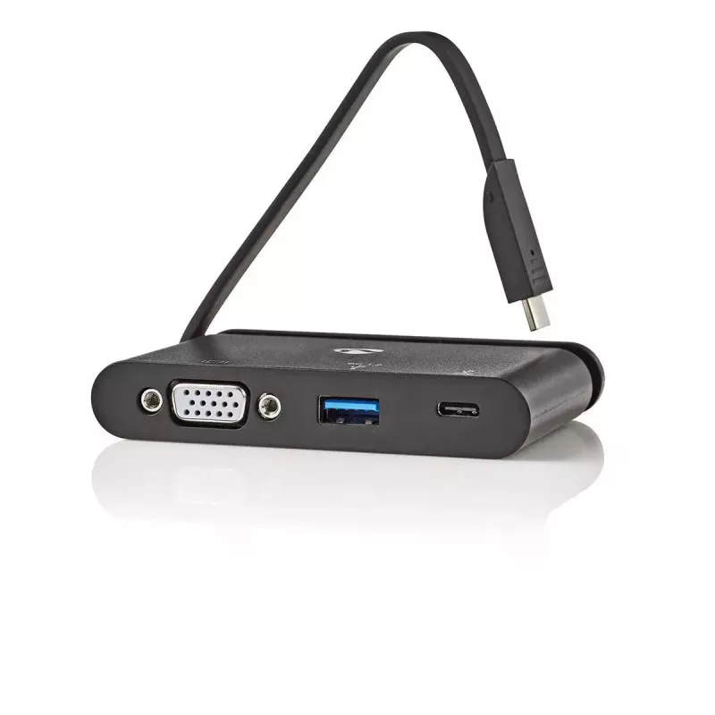 Nedis TCARF220BK Laptop-Dock USB 3.2 Gen 1 Type-C Schwarz