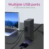 ICY BOX IB-DK2262AC Kabelgebunden USB 3.2 Gen 1 (3.1 Gen 1) Type-C Anthrazit