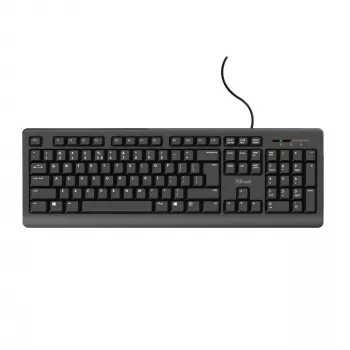 Trust TK-150 Tastatur Büro USB QWERTZ Deutsch Schwarz