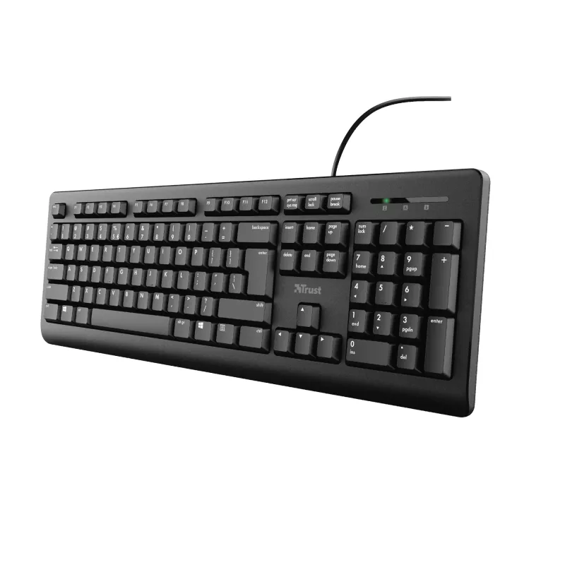 Trust TK-150 Tastatur Büro USB QWERTZ Deutsch Schwarz