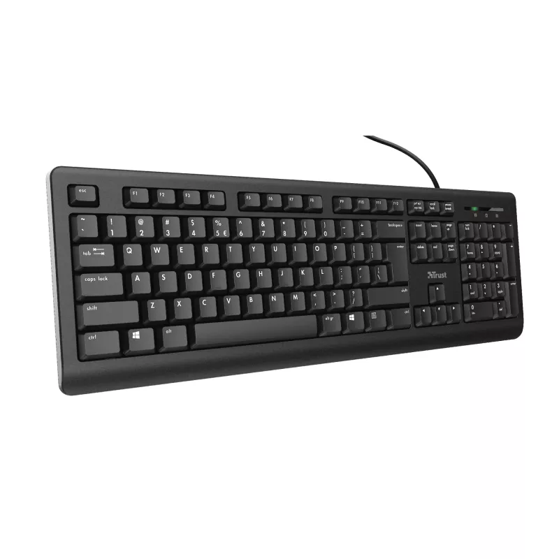 Trust TK-150 Tastatur Büro USB QWERTZ Deutsch Schwarz