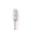 Handykabel Nedis CCTB39300AL10 Aluminium 1 m USB A Lightning