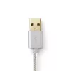 Handykabel Nedis CCTB39300AL10 Aluminium 1 m USB A Lightning