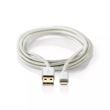 Handykabel Nedis CCTB39300AL10 Aluminium 1 m USB A Lightning