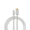 Mobiles Telefonkabel Nedis CCTB39300AL30 Aluminium 3 m USB A Lightning