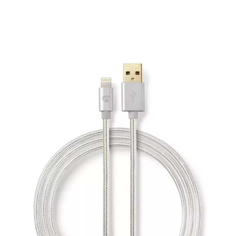 Mobiles Telefonkabel Nedis CCTB39300AL30 Aluminium 3 m USB A Lightning