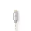Mobiles Telefonkabel Nedis CCTB39300AL30 Aluminium 3 m USB A Lightning
