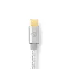 Lightning-Kabel Nedis CCTB39650AL10 1m Aluminium USB C