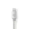 Lightning-Kabel Nedis CCTB39650AL20 2m USB-C Aluminium