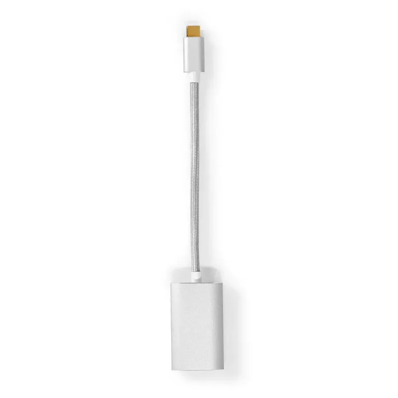 Videokabel-Adapter Nedis CCTB64480AL02 0,2 m USB Type-C DisplayPort Silber