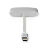 Laptop-Dock Nedis CCTB64760AL02 Aluminium 0,2-m-Kabel 5 Mbit/s