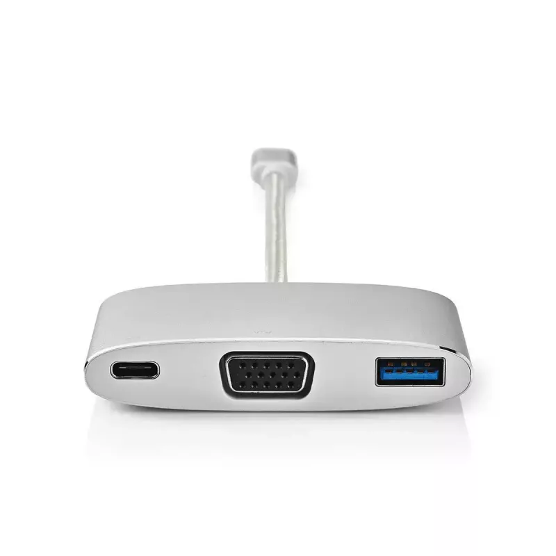Laptop-Dock Nedis CCTB64760AL02 Aluminium 0,2-m-Kabel 5 Mbit/s