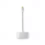 Laptop-Dock Nedis CCTB64760AL02 Aluminium 0,2-m-Kabel 5 Mbit/s