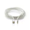 Audiokabel Nedis CCTB65940AL10 1 m USB-C auf 3,5 mm Aluminium
