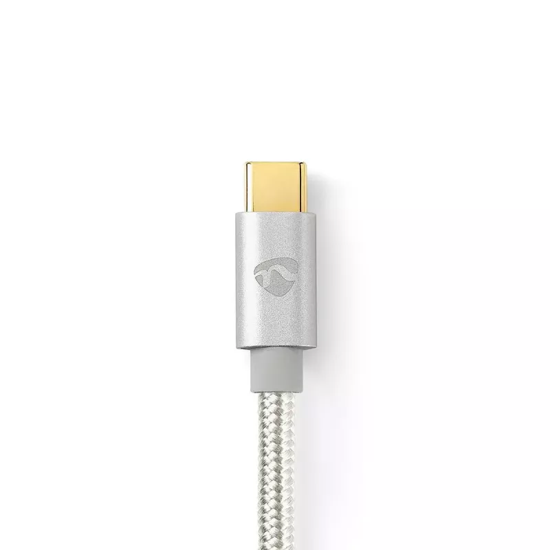Audiokabel Nedis CCTB65940AL10 1 m USB-C auf 3,5 mm Aluminium