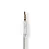 Audiokabel Nedis CCTB65940AL10 1 m USB-C auf 3,5 mm Aluminium