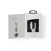 Audiokabel Nedis CCTB65950AL008 3,5mm Buchse auf USB Stecker 0,08m Aluminium