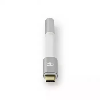 Audiokabel Nedis CCTB65950AL008 3,5mm Buchse auf USB Stecker 0,08m Aluminium
