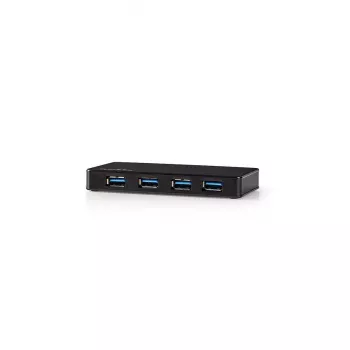 USB Hub Nedis UHUBU3420BK USB 3.2 Gen 1 Micro-B Schwarz