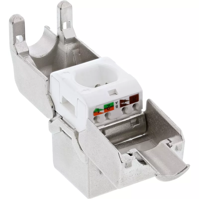 InLine RJ45 Keystone Jack Snap-In-Modul Cat.6a, schlank-Design