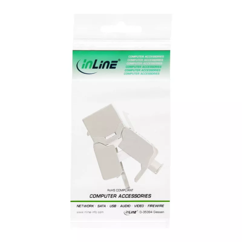 InLine RJ45 Keystone Jack Snap-In-Modul Cat.6a, schlank-Design