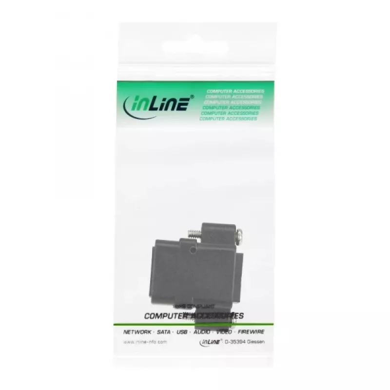 InLine Patchkabel Cat.5e-Kupplung UTP 2x RJ45 Buchse für die Installation